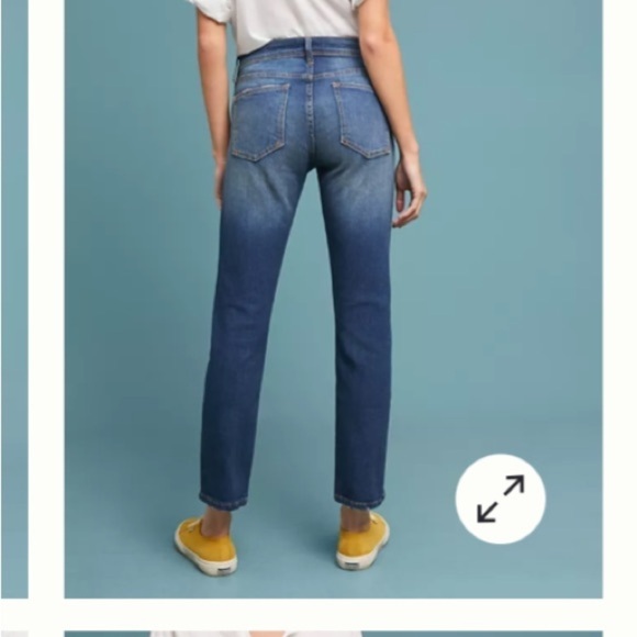 Pilcro Jeans Relaxed Straight Denim Jeans Blue 27 - Picture 11 of 13